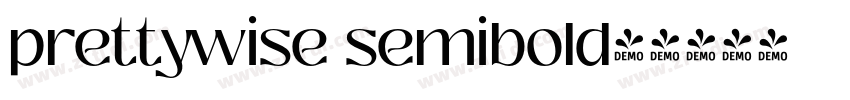prettywise semibold字字体转换